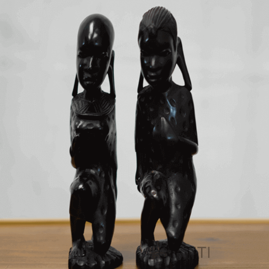 Picture of Ancient Tribal Leaders Male and Female Sculpture