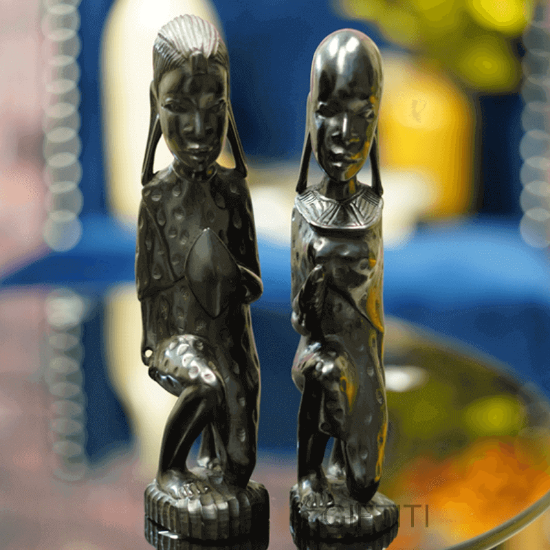 Picture of Ancient Tribal Leaders Male and Female Sculpture