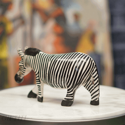 Picture of Carved Zebra Sculpture