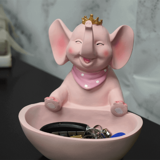 Picture of Vintage Pink Elephant Keyholder