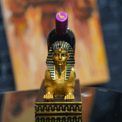 Picture of Resin Sphinx Wine Holder