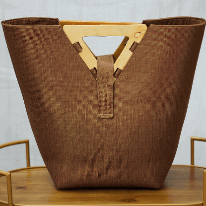 Picture of Brown Leather Tote Bag for Woman