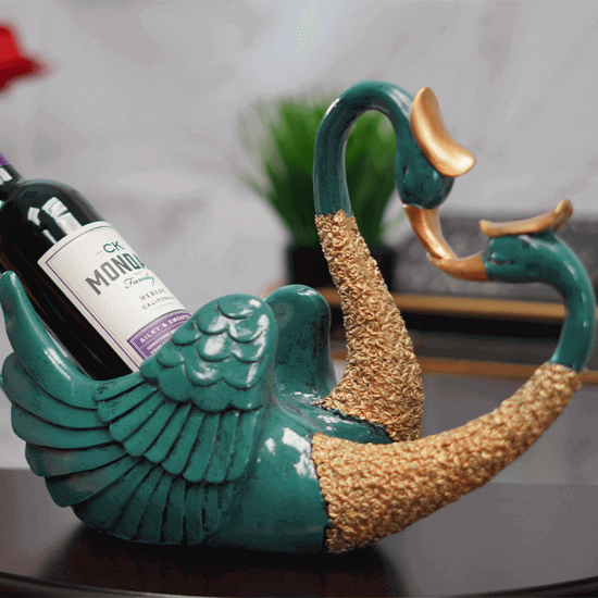 Picture of Antique Swan Resin Wine Holder