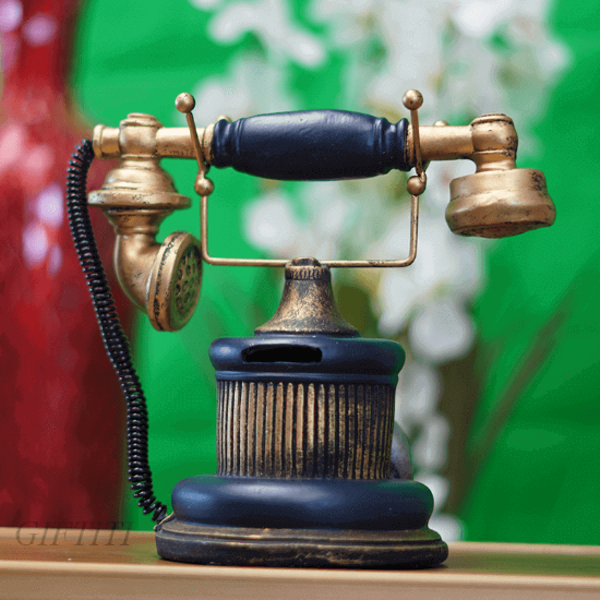 Picture of Blue And Gold Telephone