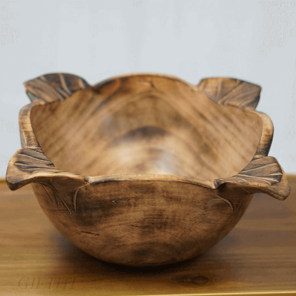 Picture of Handmade Wooden Snack Bowl